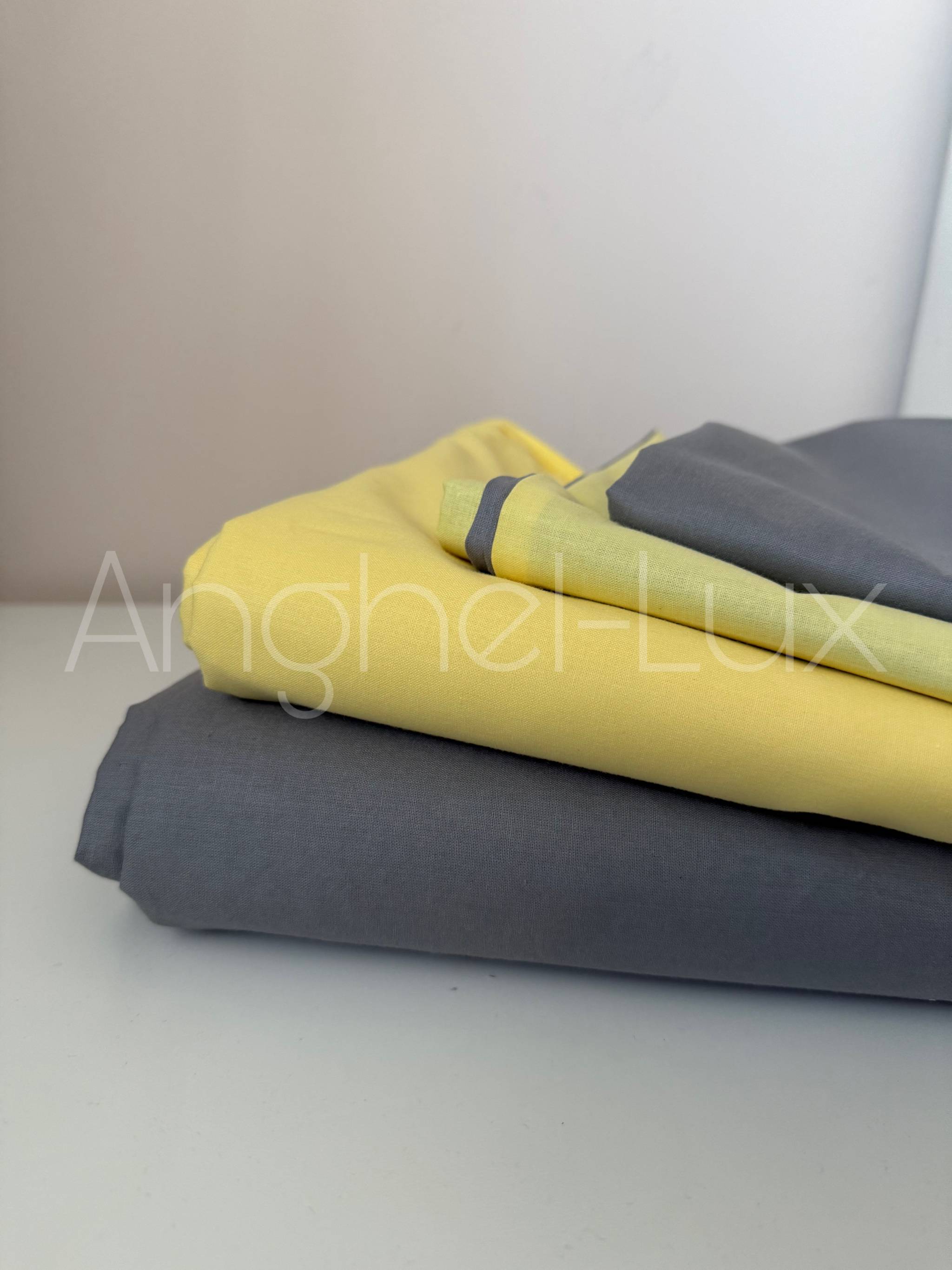 Ranforce Cotton 100% Dark Grey/Yellow - 3