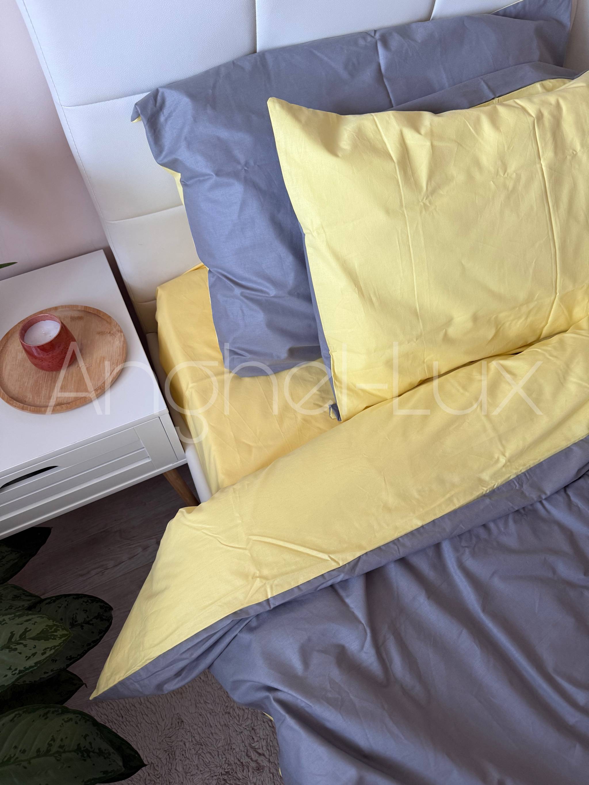 Ranforce Cotton 100% Dark Grey/Yellow - 1