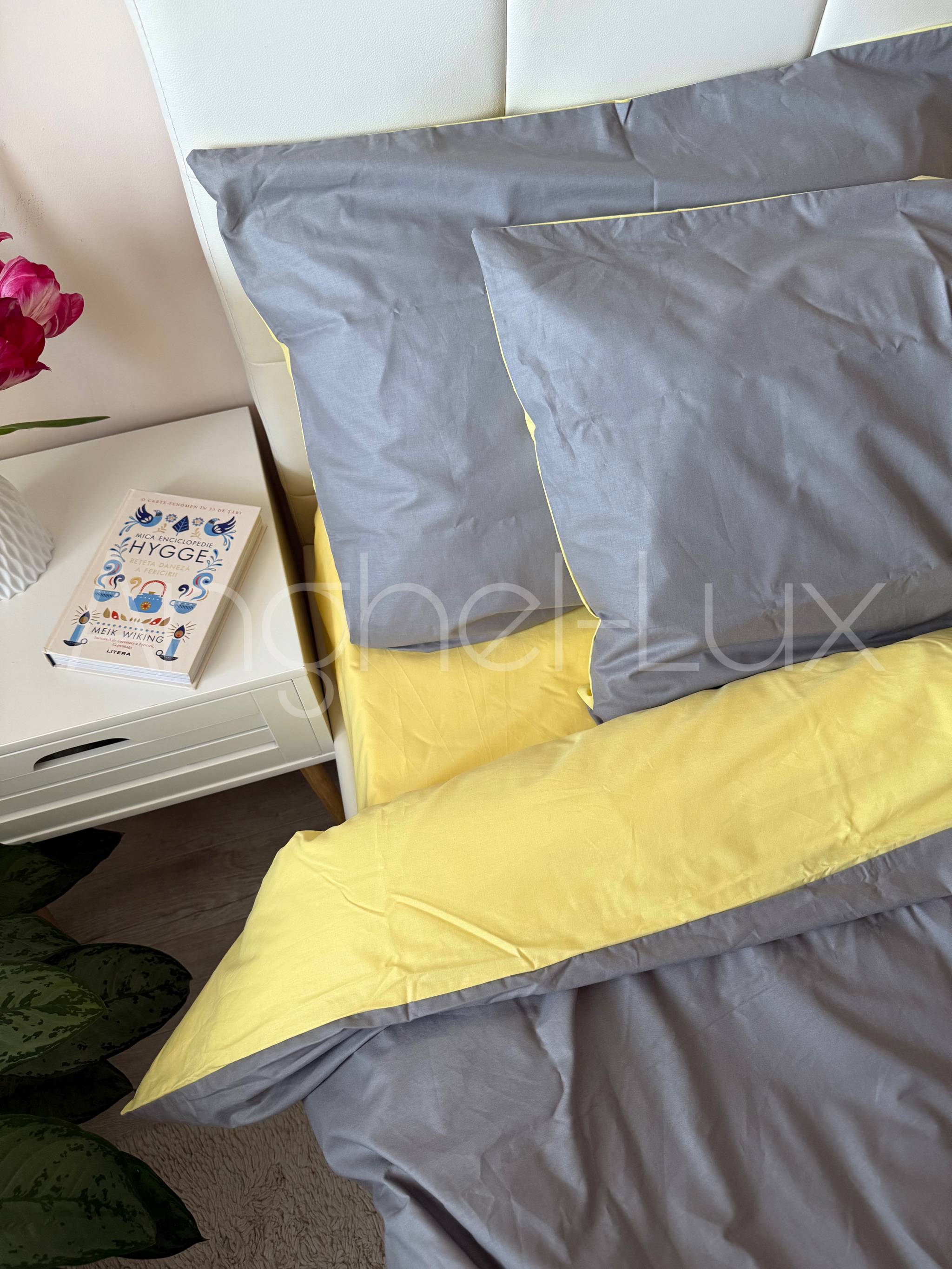 Ranforce Cotton 100% Dark Grey/Yellow - 2
